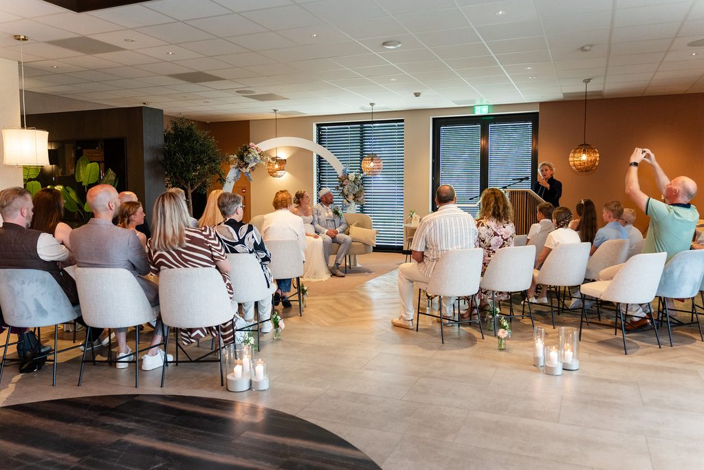 een bruiloft in restaurant Duinhoek in hellevoetsluis